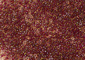 Бисер Япония MIYUKI Seed Beads 15/0 100г 0336 перидот блестящий винная линия внутри — фото 1
