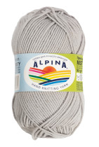 Пряжа ALPINA " MISTY" 70% хлопок, 30% шерсть 10 * 50г 105 м №16 св. серый. Цена за упаковку 10 шт — фото 1