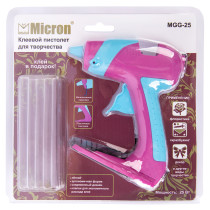 " Micron" Пистолет клеевой MGG- 25 d 7. 2 мм для творчества — фото 3