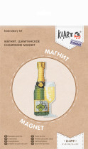" Klart" набор для вышивания 8- 499 " Магнит. Шампанское"  — фото 2