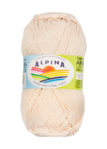 Пряжа ALPINA "ANABEL" 100% мерсеризованный хлопок 10 * 50г 120 м №005 бежево-розовый. Цена за упаковку 10 шт — фото 1