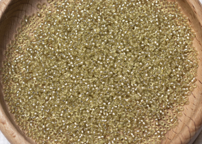 Бисер Япония MIYUKI Seed Beads 15/0 5г 1631 окрашенный шафран полуматовый серебряная линия внутри — фото 5
