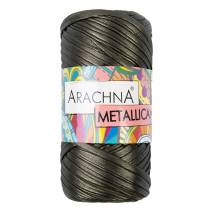 Пряжа ARACHNA " METALLICA" 100% полиэстер 4 * 115 г ± 10 г 50 м №05 хаки. Цена за упаковку 4 шт — фото 1