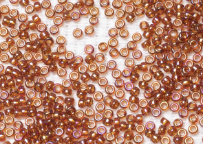 Бисер Япония MIYUKI Seed Beads 15/0 100г 0257 топаз прозрачный радужный — фото 2