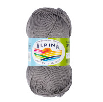 Пряжа ALPINA " SATI" 100% мерсеризованный хлопок 10 * 50г 170 м №052 т. серый. Цена за упаковку 10 шт — фото 1
