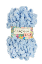 Пряжа ARACHNA "LAZY" 100% микрополиэстер 5 * 100 г 8.5 м №04 голубой. Цена за упаковку 5 шт — фото 1