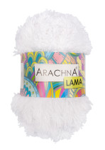Пряжа ARACHNA " LAMA" 100% микрополиэстер 5 * 200 г 100 м №53 белый. Цена за упаковку 5 шт — фото 1