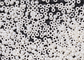 Бисер Япония MIYUKI Seed Beads 15/0 5г 0592 антикварная жемчужина цвета слоновой кости на цейлоне — фото 2
