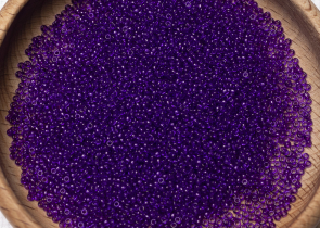 Бисер Япония MIYUKI Seed Beads 15/0 5г 1314 окрашенный красный фиолетовый прозрачный — фото 5