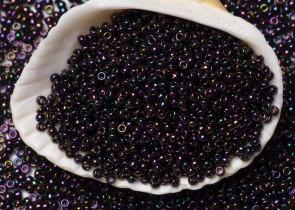 Бисер Япония MIYUKI Seed Beads 15/0 100г 0454 фиолетовый ирис металлизированный — фото 3