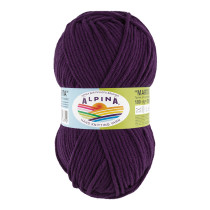 Пряжа ALPINA " MARTA" 100% тактифил 5 * 100 г 120 м №016 фиолетовый. Цена за упаковку 5 шт — фото 1