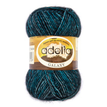 Пряжа ADELIA " GALAXY" 80% хлопок, 20% акрил 10 * 50г 130 м №05 оранжевый. Цена за упаковку 10 шт — фото 2