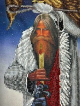 1468 "Человек с филином" (К. Васильев) Рисунок на ткани — фото 3
