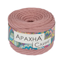 Пряжа ARACHNA " Sling" 100% хлопок 6 * 150г ± 10 г 50 м №41 пыльная роза. Цена за упаковку 6 шт — фото 1