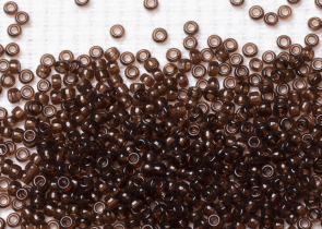 Бисер Япония MIYUKI Seed Beads 15/0 5г 0135 коричневый прозрачный — фото 2