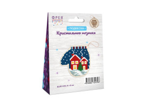 Кристальная ( алмазная) мозаика  " ФРЕЯ" ALVP- 019 подвеска " Рукавичка" 9 х 9 см — фото 2
