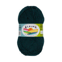 Пряжа ALPINA " ALPACA GRANDE" 65% альпака, 35% мериносовая шерсть 4 * 50г 118 м 10 т. изумрудный меланж. Цена за упаковку 4 шт — фото 1