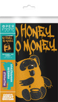 Кристальная ( алмазная) мозаика  " ФРЕЯ" CMF- ALVO- 514 открытка " No honey - no money" 13. 5 х 20 см — фото 2