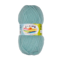 Пряжа ALPINA " ALPACA POLLO" 80% альпака, 20% акрил 4 * 50г 125 м 05 бирюзовый. Цена за упаковку 4 шт — фото 1