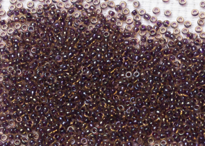 Бисер Япония MIYUKI Seed Beads 15/0 5г 1839 топаз радужный аметистовая линия внутри — фото 1