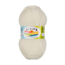 Пряжа ALPINA " ALPACA ACRO" 44% мериносовая шерсть, 38% акрил, 18% альпака 4 * 50г 150 м №02 БЕЛЫЙ ( натуральный) . Цена за упаковку 4 шт — фото 1