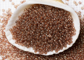 Бисер Япония MIYUKI Seed Beads 15/0 100г 0310 персик топаз золото блестящий — фото 3