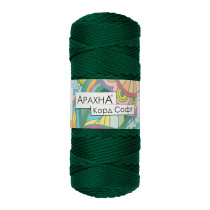 Пряжа ARACHNA " Cord Soft" 100% полиэфир 3 * 230 г ± 10 г 100 м №225 т. зеленый. Цена за упаковку 3 шт — фото 1
