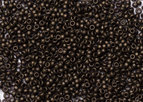 Бисер Япония MIYUKI Seed Beads 15/0 100г 2004 тёмно-оливковый матовый металлизированный — фото 1