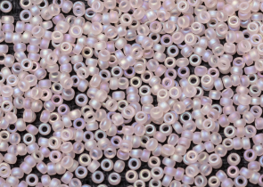 Бисер Япония MIYUKI Seed Beads 15/0 5г 0155FR розовый прозрачный бледный радужный матовый — фото 2