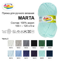 Пряжа ALPINA " MARTA" 100% тактифил 5 * 100 г 120 м №004 бл. желтый. Цена за упаковку 5 шт — фото 4