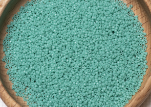 Бисер Япония MIYUKI Seed Beads 15/0 100г 0412 бирюзово-зелёный непрозрачный — фото 5