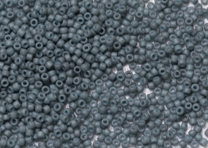 Бисер Япония круглый 11/0 250г 2605F синяя бирюза, матовый Semi Glazed — фото 1