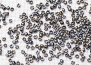 Бисер Япония MIYUKI Seed Beads 15/0 5г 2002 серебристо-серый матовый металлизированный — фото 2