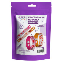 Кристальная ( алмазная) мозаика  " ФРЕЯ" ALVB- 203 браслеты " Влюбленность" 2. 5 х 20. 5 см — фото 2