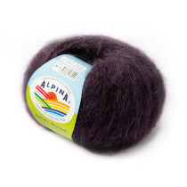 Пряжа ALPINA " LUCKY MOHAIR" 60% кид мохер, 40% акрил 10 * 50г 150 м №13 фиолетовый. Цена за упаковку 10 шт — фото 1