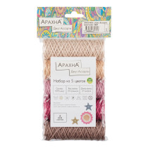 Пряжа ARACHNA "Jute" Ассорти 100% джут 5 х 30 г 27 м № 05. Цена за упаковку 5 шт — фото 2
