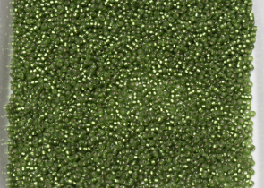 Бисер Япония MIYUKI Seed Beads 15/0 100г 0026F оливковый матовый серебряная линия внутри — фото 4