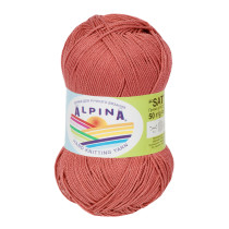 Пряжа ALPINA " SATI" 100% мерсеризованный хлопок 10 * 50г 170 м №027 т. розовый. Цена за упаковку 10 шт — фото 1