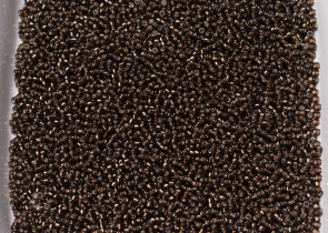 Бисер Япония MIYUKI Seed Beads 15/0 100г 0005 тёмно-топаз серебряная линия внутри — фото 4
