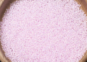 Бисер Япония MIYUKI Seed Beads 15/0 100г 0272 кристалл радужный розовая линия внутри — фото 5
