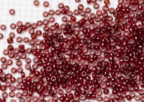 Бисер Япония MIYUKI Seed Beads 15/0 5г 0304 гранат золото блестящий — фото 2
