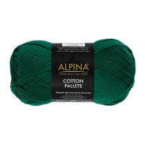 Пряжа ALPINA "COTTON PALLETE" 50% хлопок, 50% акрил 10 * 50г 205 м №17 зеленый. Цена за упаковку 10 шт — фото 1
