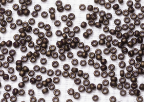 Бисер Япония MIYUKI Seed Beads 15/0 5г 2004 тёмно-оливковый матовый металлизированный — фото 2