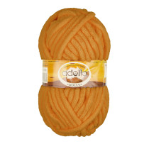 Пряжа ADELIA " DOLLY" 100% полиэстер 5 * 100 г 40 м №31 оранжевый. Цена за упаковку 5 шт — фото 1