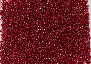 Бисер Япония MIYUKI Seed Beads 15/0 5г 1420 окрашенный кирпично красный серебряная линия внутри — фото 4