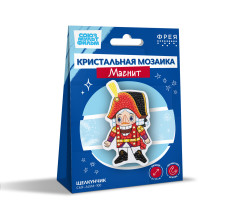 Кристальная ( алмазная) мозаика  " ФРЕЯ" CMF- ALVM- 100 магнит " Щелкунчик" 6 х 11 см — фото 2