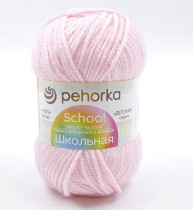 Пряжа Пехорская ПТ " Школьная" 100% акрил 50 г 150 м №180 св. бегония. Цена за упаковку 5 шт — фото 1