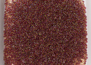Бисер Япония MIYUKI Seed Beads 15/0 100г 0336 перидот блестящий винная линия внутри — фото 4