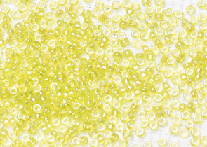 Бисер Япония MIYUKI Seed Beads 15/0 5г 0258 шартрез прозрачный радужный — фото 1