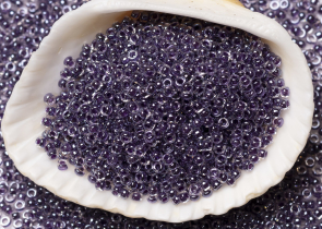 Бисер Япония MIYUKI Seed Beads 15/0 100г 0223 кристалл виноградная линия внутри — фото 3